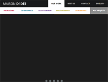 Tablet Screenshot of maisondidee.com